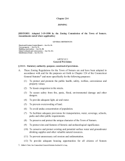 Somers Zoning Regulations - E