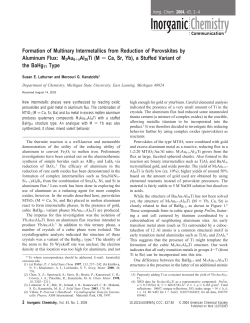 M3Au6+xAl26Ti - Department of Chemistry [FSU]