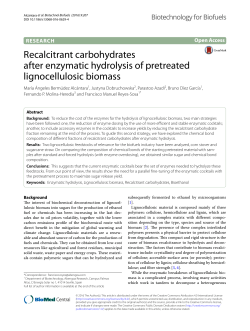 Recalcitrant carbohydrates after enzymatic hydrolysis of pretreated