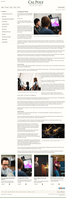 Creating Their Worlds - DigitalCommons@CalPoly