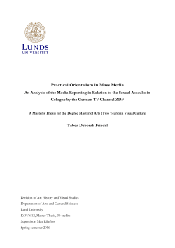 Practical Orientalism in Mass Media