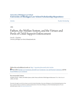 Fathers, the Welfare System, and the Virtues and Perils of Child