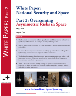 Overcoming Asymmetric Risks in Space
