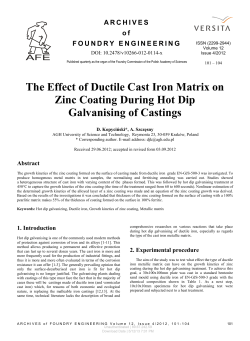 The Effect of Ductile Cast Iron Matrix on Zinc Coating During Hot Dip