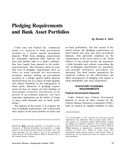 Pledging Requirements and Bank Asset Portfolios