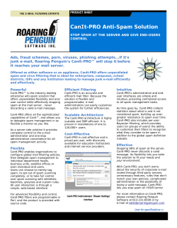 Roaring Penguin Software`s CanIt-PRO Anti