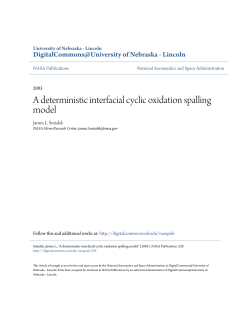 A deterministic interfacial cyclic oxidation spalling model