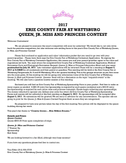 2017 erie county fair at wattsburg queen, jr. miss and princess contest