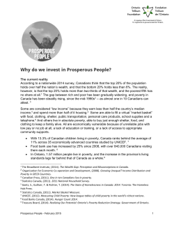 Why do we invest in Prosperous People?