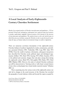 A Local Analysis of Early-Eighteenth