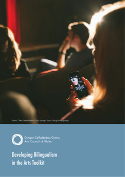 Developing Bilingualism in the Arts Toolkit