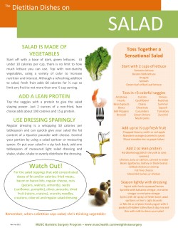 Salad - MUSC Health