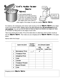 Let`s Make Some Skew Stew