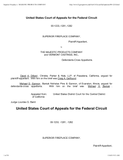 Superior Fireplace v. Majestic Products