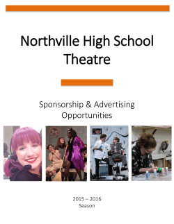 here - Northville High School Theatre