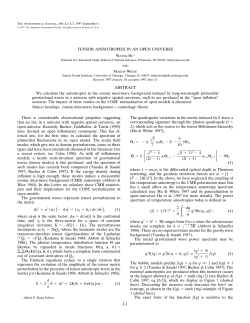 Tensor Anisotropies in an Open Universe