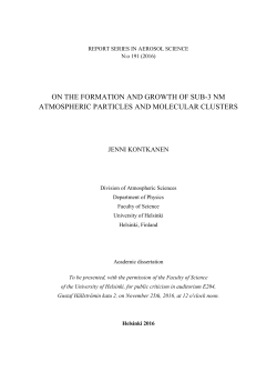On the formation and growth of sub-3 nm atmospheric particles and