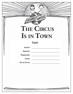 THE CIRCUS IS IN TOwN