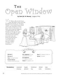 by Saki (HH Munro) (England, 1914)