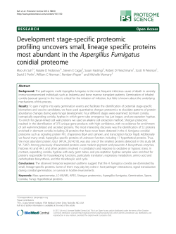 Development stage-specific proteomic profiling uncovers small