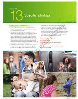 CHAPtER 13 Specific phobias