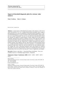 Improved threshold diagnostic plots for extreme value analyses