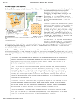 Northwest Ordinances - Madeira City Schools