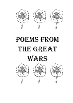 Poems from The Great Wars