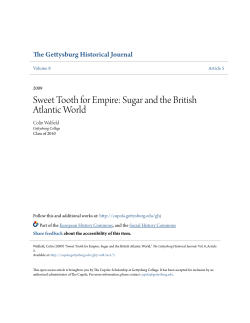 Sweet Tooth for Empire: Sugar and the British Atlantic World