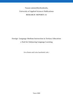 Foreign-Language-Medium Instruction in Tertiary Education