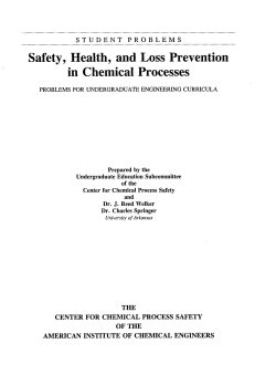 Problem No. 77 - Safety and Chemical Engineering Education