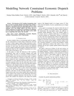 Modelling Network Constrained Economic Dispatch Problems