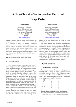 A Target Tracking System based on Radar and Image Fusion