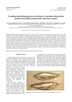 Leaching and heating process as alternative to produce fish protein