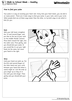 Healthy Body Reference Sheet