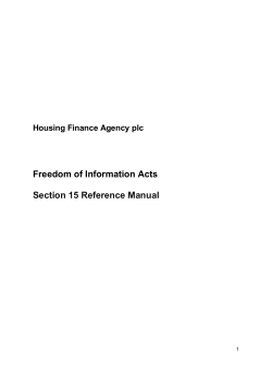 1. INTRODUCTION - Housing Finance Agency