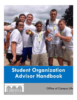 Student Organization Advisor Handbook