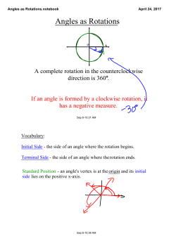 Angles as Rotations.notebook