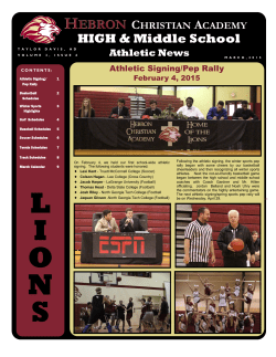 lions - Hebron Christian Academy