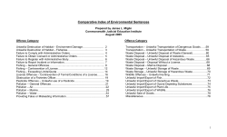 Environmental Sentences 2005