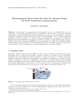 Electromagnetic Waves under Sea