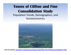 Towns of Clifton and Fine Consolidation Study