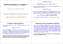 Electron density is complex