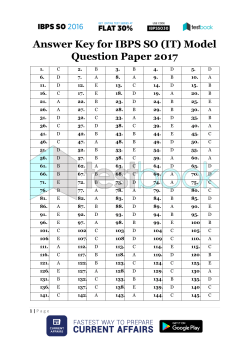 (IT) Answer Key as PDF