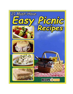 21 Must-Have Easy Picnic Recipe eCookbook
