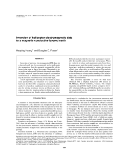 Inversion of helicopter electromagnetic data to a