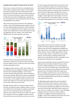 Emerging markets support EU exports but for how long?