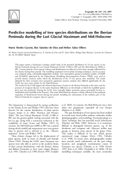 Predictive modelling of tree species distributions on the Iberian