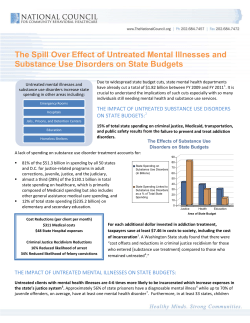 The Spill Over Effect of Untreated Mental Illnesses and Substance