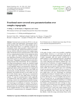 Fractional snow-covered area parameterization over complex
